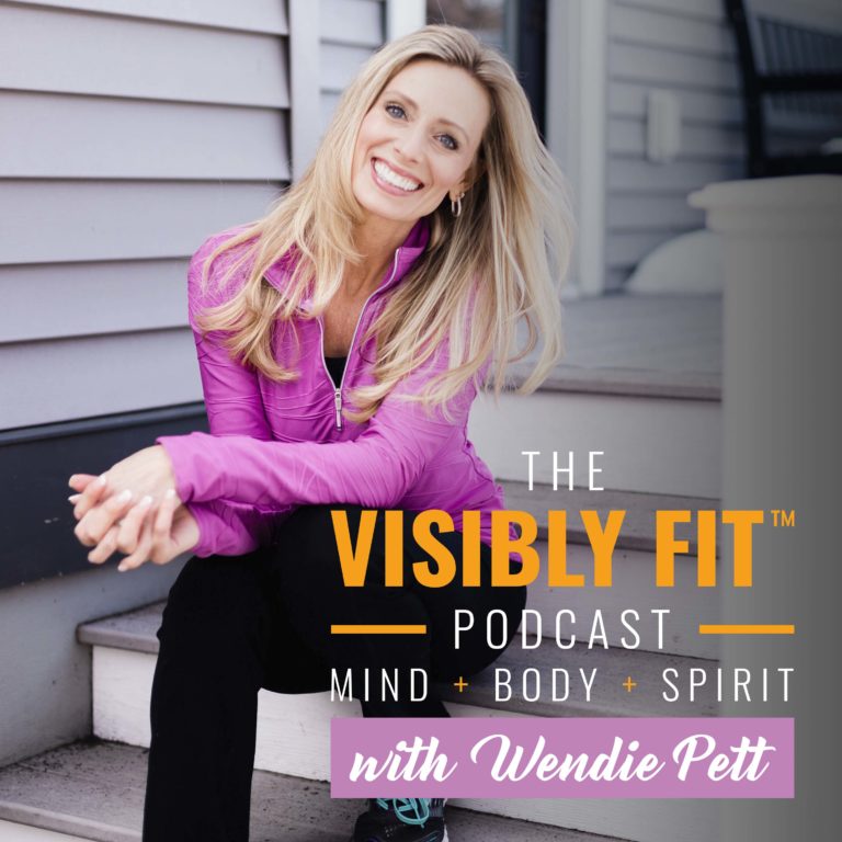 Photo of Wendie Pett and the Visibly Fit™ Podcast logo