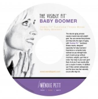 An image of a DVD featuring the Visibly Fit™ Babyboomer workout to represent how to Get Visibly Fit™ in body, mind and spirit with Dr Wendie Pett ND.